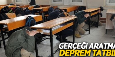 Gerçeği aratmayan deprem tatbikatı