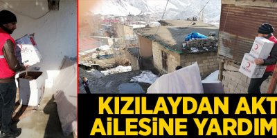 Kızılaydan Aktaş ailesine yardım eli