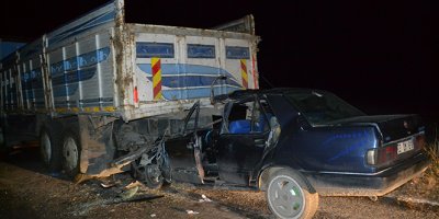 Şuhut'ta feci kaza: 1 ölü 1 yaralı