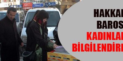 Hakkari barosu kadınları bilgilendirdi