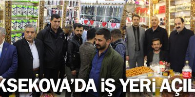 Yüksekova'da iş yeri açılışı