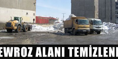 Belediye miting alanını temizledi