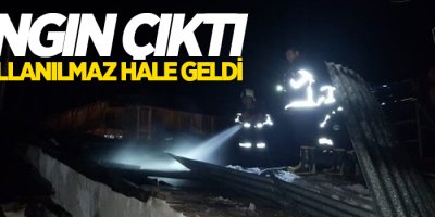Yangın çıktı, ev kullanılmaz hale geldi