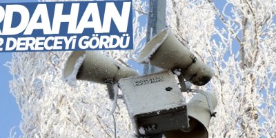 Ardahan eksi 22 dereceyi gördü