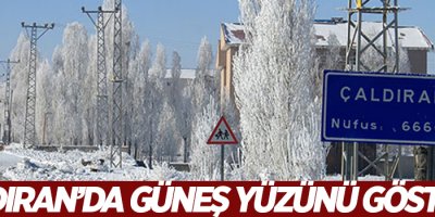 Çaldıran ilçesinde güneş yüzünü gösterdi