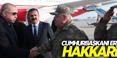 Cumhurbaşkanı Erdoğan Hakkari'de
