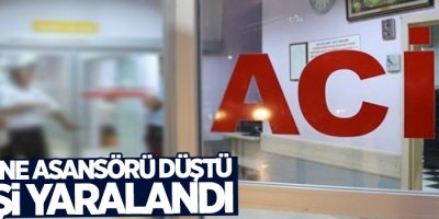 Hastane'de asansör düştü: 4 yaralı