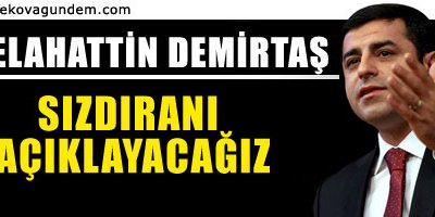 Demirtaş: Sızdıranı açıklayacağız