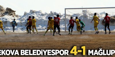 Yüksekova Belediyespor 4-1 mağlup oldu