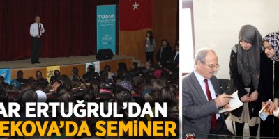 Yazar Ertuğrul’dan Yüksekova’da seminer