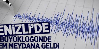 Denizli'de 5.5 büyüklüğünde deprem meydana geldi