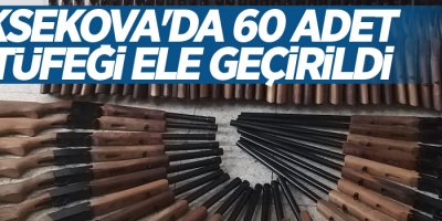 Yüksekova'da 60 adet av tüfeği ele geçirildi