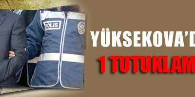 Yüksekova'da 1 Tutuklama