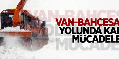 Van-Bahçesaray yolunda karla mücadele