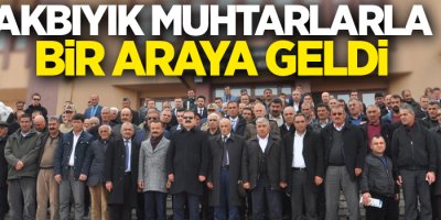 Akbıyık, Muhtarlarla bir Araya geldi