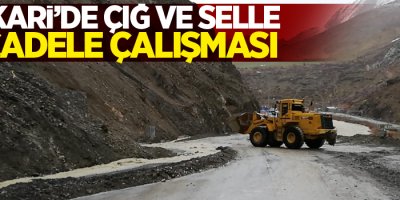 Hakkari’de çığ ve selle mücadele çalışması