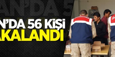 Van'da 56 kişi yakalandı