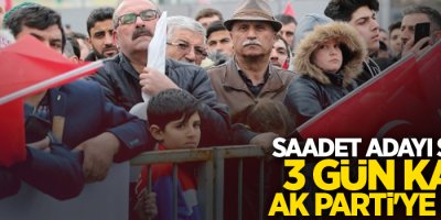 SAADET adayı seçime 3 gün kala AK Parti'ye geçti