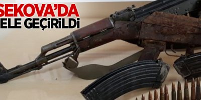 Yüksekova'da silah ele geçirildi