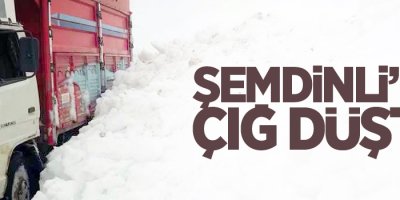 Şemdinli'de çığ düştü