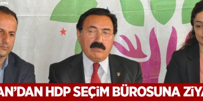 Canan'dan HDP seçim bürosuna ziyaret