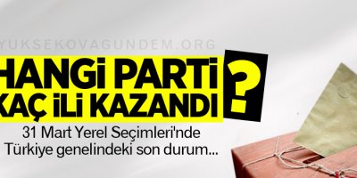 Hangi parti kaç ili kazandı?