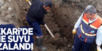 Hakkari’de içme suyu arızası