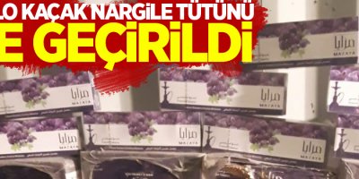 222 kilo kaçak nargile tütünü ele geçirildi