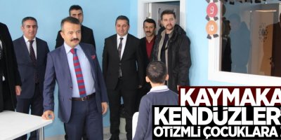 Kaymakam Kendüzler’den otizmli çocuklara ziyaret