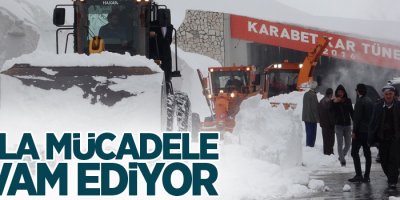 Karla mücadele devam ediyor
