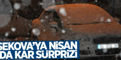 Yüksekova’ya Nisan ayında kar sürprizi