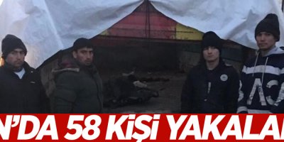 Van’da 58 kaçak göçmen yakalandı