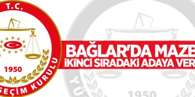 Bağlar'da mazbata ikinci sıradaki adaya verilecek