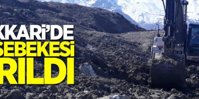 Hakkari'de su şebekesi kırıldı