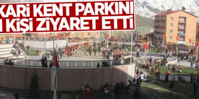 Hakkari kent parkını 2 bin kişi ziyaret etti