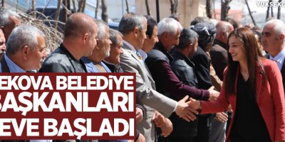 Yüksekova Belediye eş başkanları göreve başladı