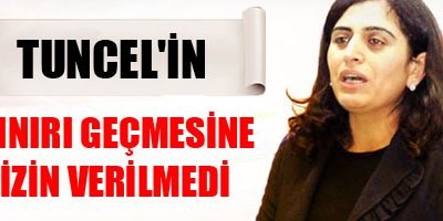 Sebahat Tuncel'in sınırı geçmesine izin verilmedi