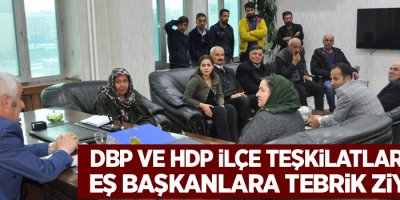 DBP ve HDP ilçe teşkilatlarından eş başkanlara tebrik ziyareti