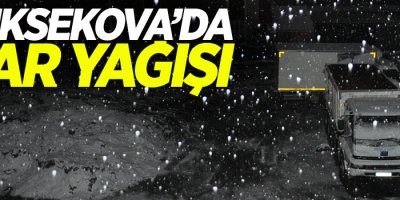 Nisan ayında Yüksekova’da kar sürprizi