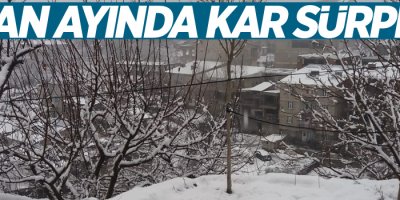 Nisan ayında kar sürprizi