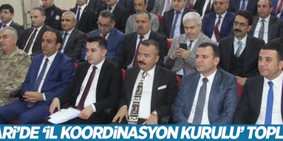 Hakkari’de ‘İl Koordinasyon Kurulu’ toplantısı
