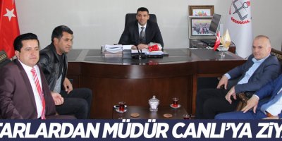 Muhtarlardan Müdür Canlı’ya ziyaret
