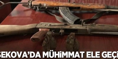 Yüksekova’da mühimmat ele geçirildi