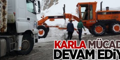 Karla mücadele devam ediyor
