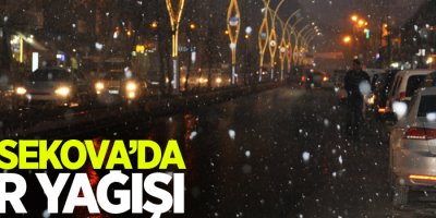 Yüksekova’da kar yağışı