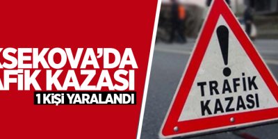 Yüksekova'da trafik kazası: 1 yaralı
