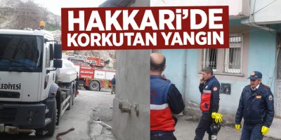 Hakkari’de korkutan yangın