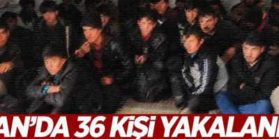 Metruk binada 36 kaçak göçmen yakalandı