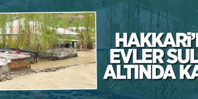 Hakkari'de evler sular altında kaldı