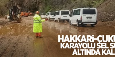 Hakkari-Çukurca karayolu sel suları altında kaldı